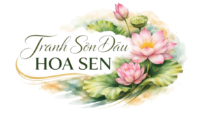 Tranh Sơn Dầu Hoa Sen