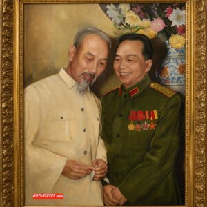 Tranh bác hồ chân dung bác hồ bác giáp