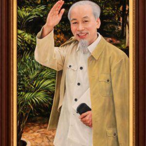 Tranh bác hồ vẫy tay chào ý nghĩa