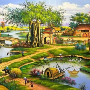 Tranh đồng quê tranh đồng quê việt nam thanh bình