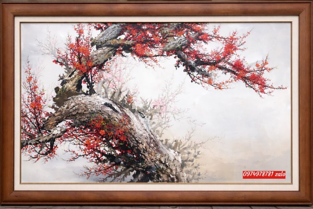 Tranh hoa đào 
