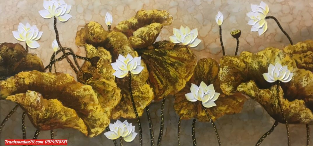 tranh hoa sen