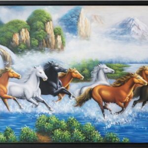 Tranh sơn dầu mã đáo thành công khát vọng