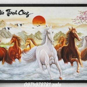 Tranh ngựa mã đáo thành công tốt đẹp