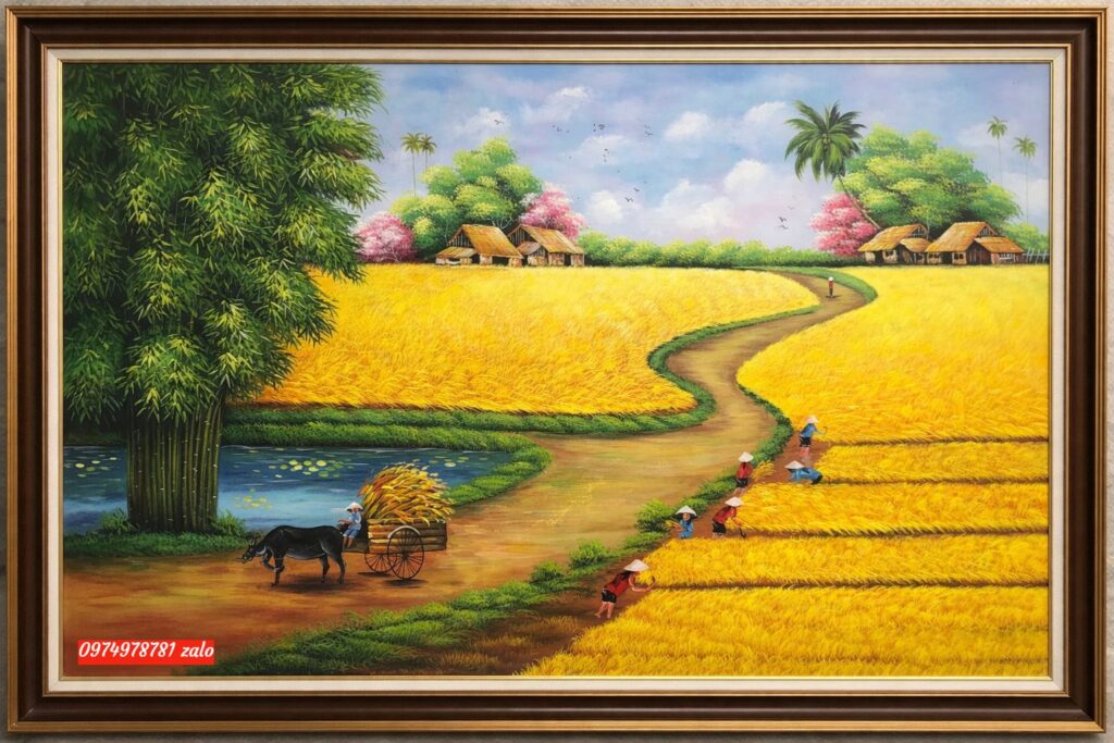 tranh mùa màng bội thu