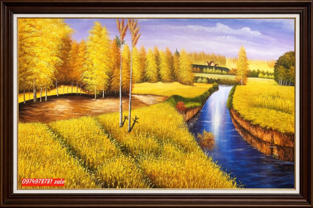 Tranh mùa thu vàng Levitan