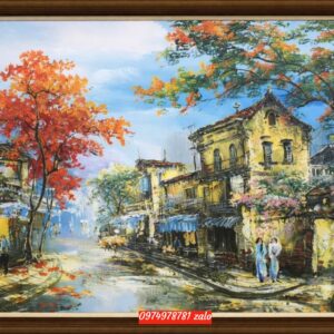 Tranh phố cổ hà nội HT36