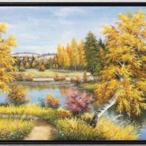 Tranh sơn dầu phong cảnh mua thu châu âu