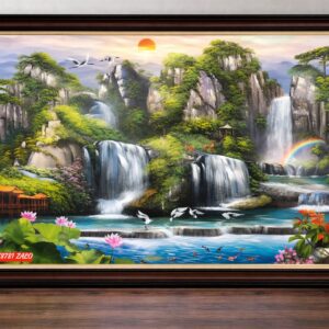 Tranh sơn thủy hữu tình , tranh sơn dầu TH70
