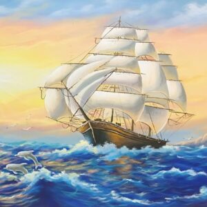 Tranh thuận buồm xuôi gió tranh thuận buồm TH27