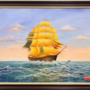 Tranh thuận buồm xuôi gió ra khơi TH72