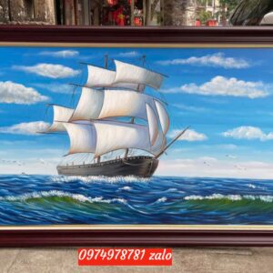 Tranh Sơn Dầu Thuận Buồm Xuôi Gió – Món Quà Tặng Phong Thuỷ Ý Nghĩa