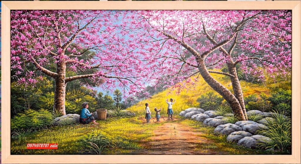 Tranh phong cảnh Tây Bắc