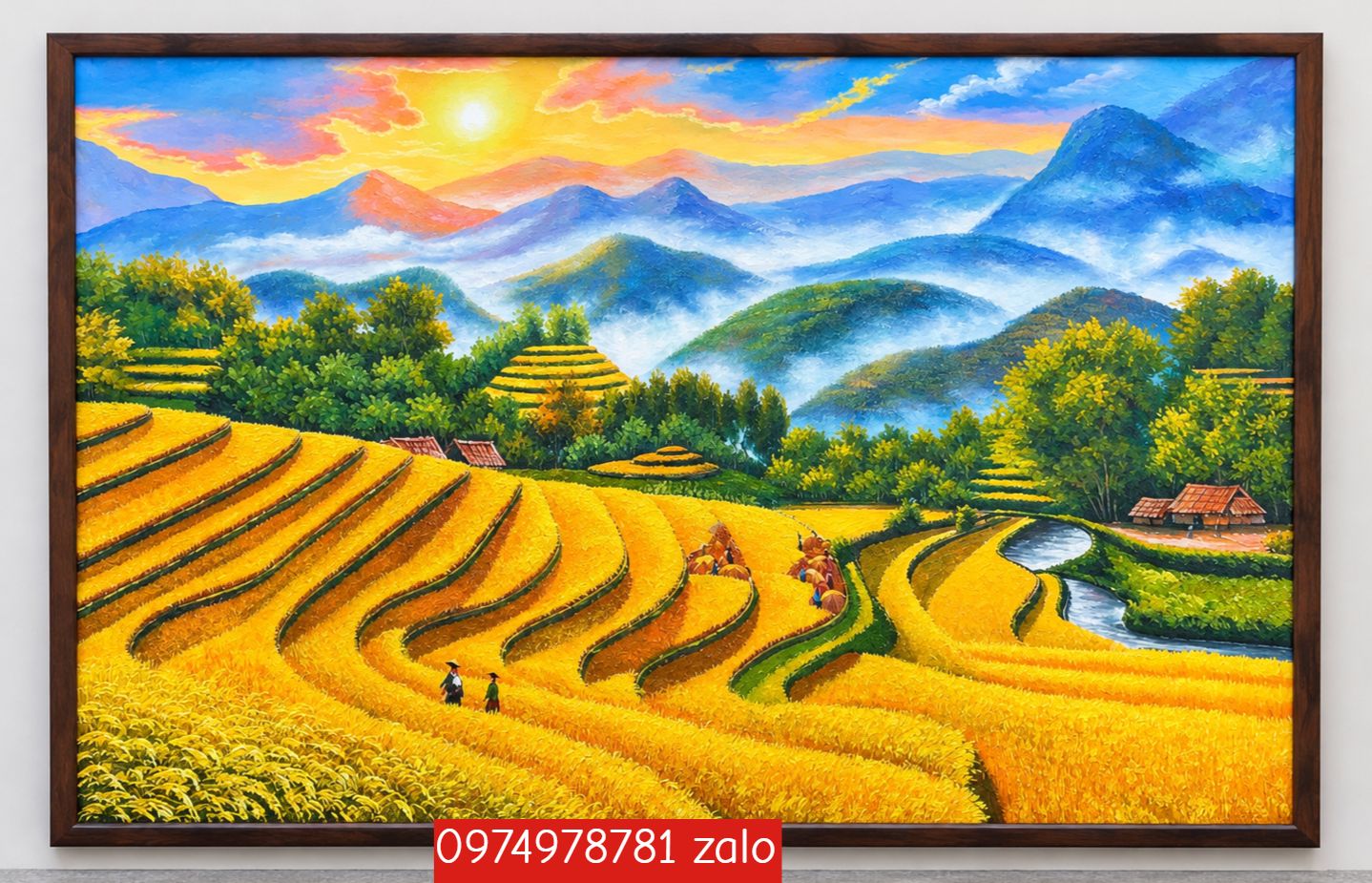 Tranh ruộng bậc thang